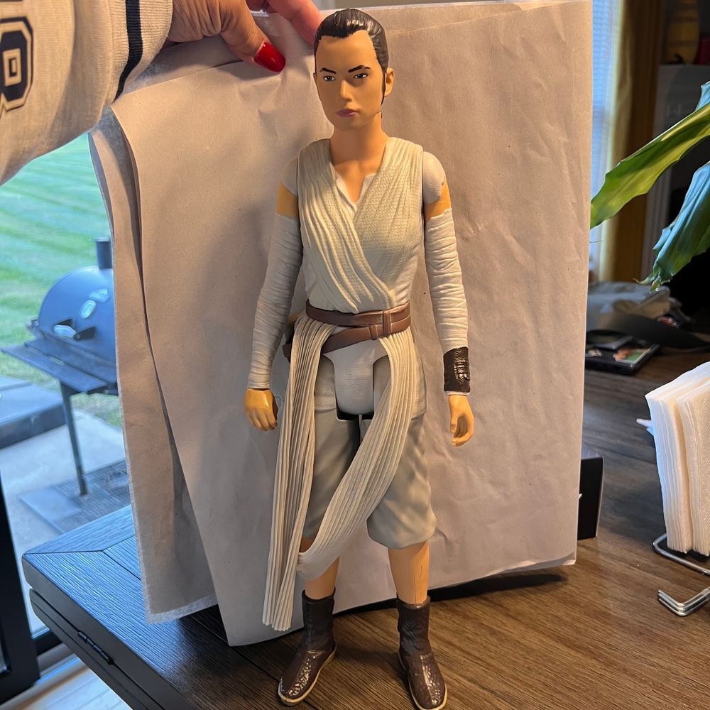 Star Wars Rey Action Figure Collectible from The Force Awakens Movie